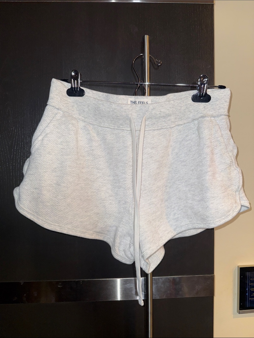American Eagle Outfitters Light Gray Terry Pull-On Athletic Shorts